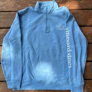 Vineyard Vines Women’s Blue Quarter-Zip Sweater